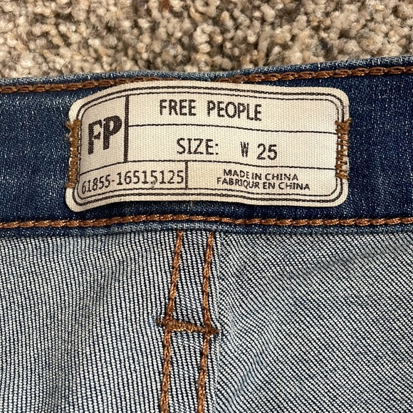 Free people frayed skinny jeans size 25 - Picture 4 of 5